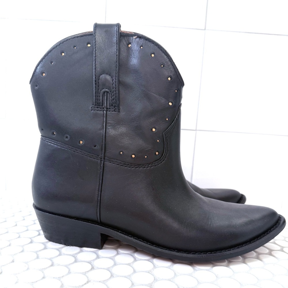 Lucky Brand Black Leather Ankle Booties